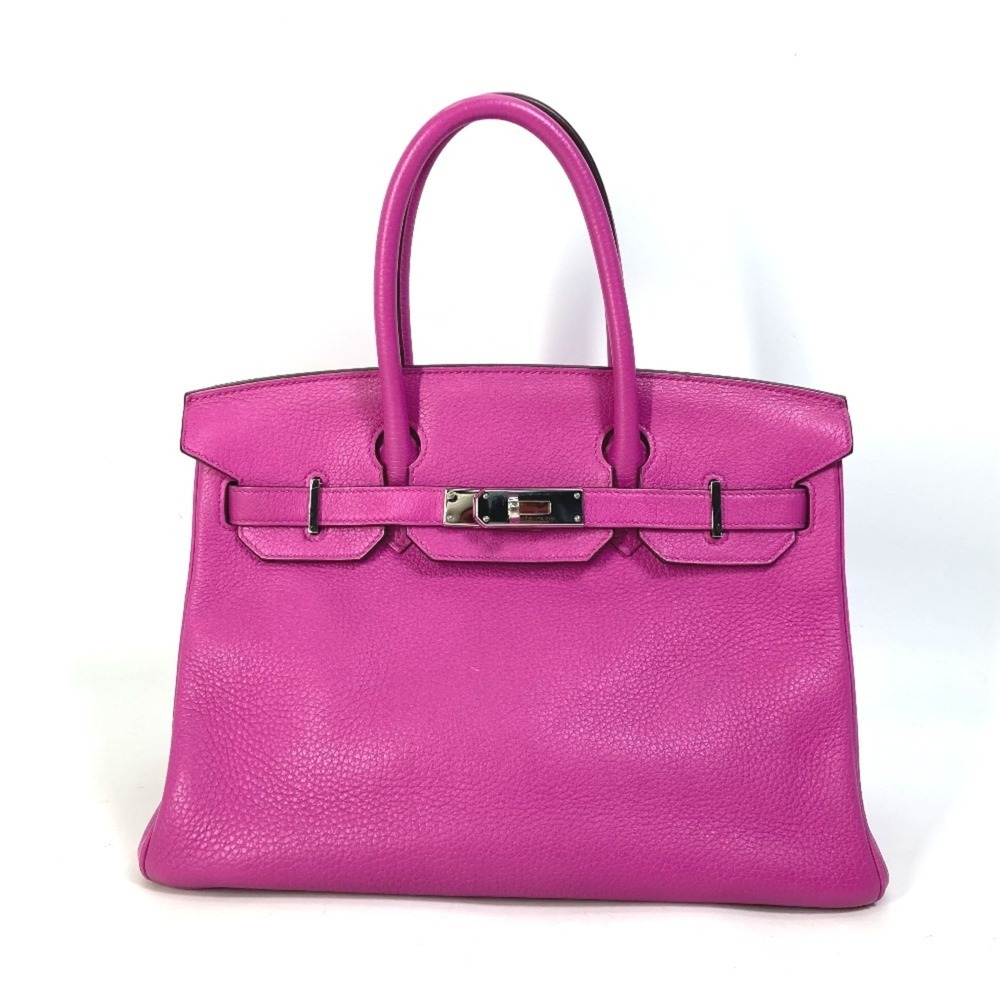 HERMES Birkin 30 Tote Bag, Handbag, Taurillon Clemence Leather, Women's, Magn...